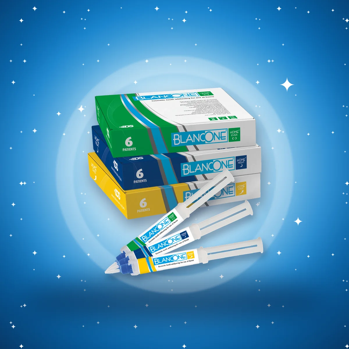 Confezioni BlancOne HOME+ Multi Kit da 6 FAST, NIGHT ed EVER con le rispettive siringhe